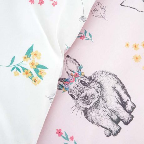 Bunny Tails Ditsy Flower Duvet Cover Set by Catherine Lansfield