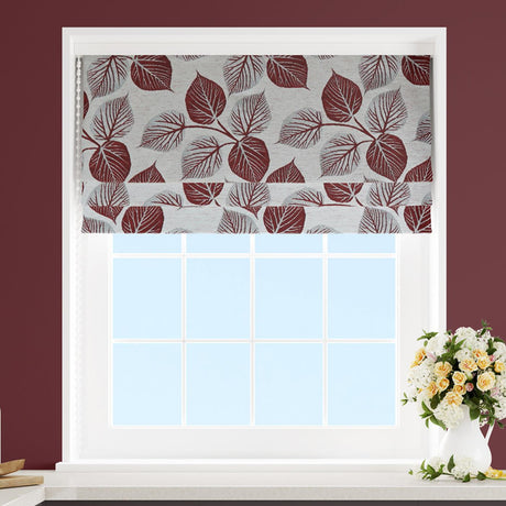 Hera Wine Made To Measure Roman Blind by Style Furnishings