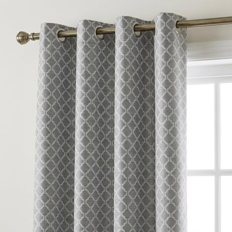 Cotswold Jacquard Eyelet Ring Top Curtains 11