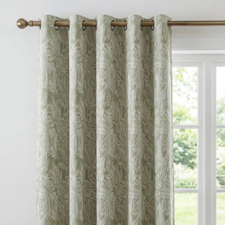 Botanic Chenille Eyelet Curtains 2