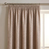 Matrix Thermal Dim Out Tape Top Pencil Pleat Curtains - Latte image 2