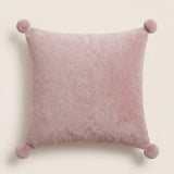 Pom Pom Fleece Cushion Cover Cosy Collection 2