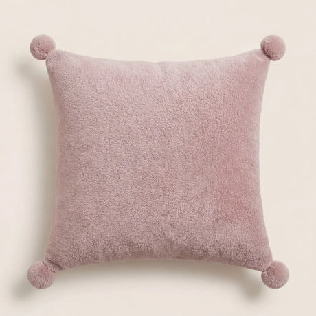 Pom Pom Fleece Cushion Cover Cosy Collection 2