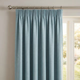 Eclipse Blackout Tape Top Pencil Pleat Curtains - Duck Egg image 2