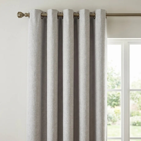 Chenille Blackout Lined Eyelet Curtains 14