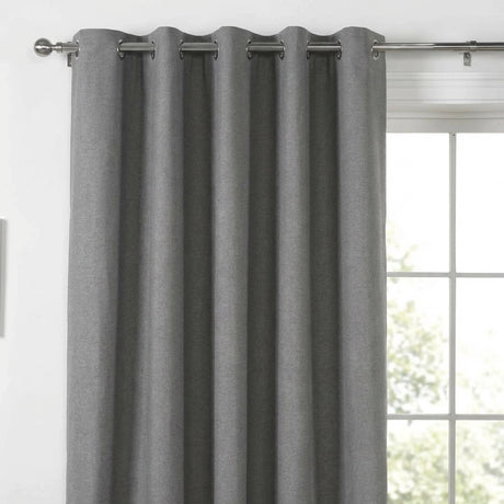 Sorbonne Cotton Lined Ready Made Eyelet Curtains 12