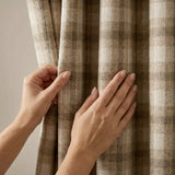 Everett Eyelet Curtains Ready Made Pair - Natural image 3