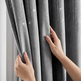 Diamondo Velvet Blackout Eyelet Ring Top Curtains 9