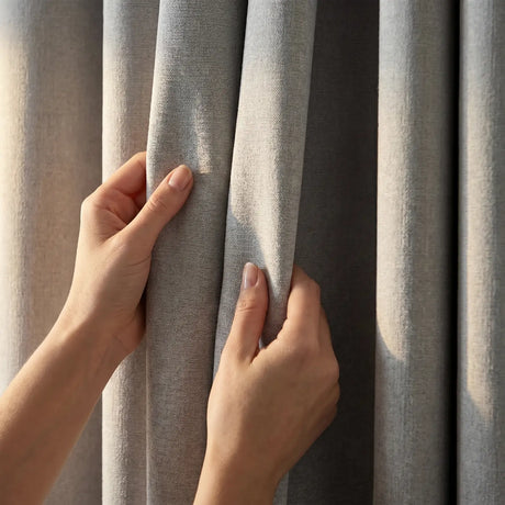Chenille Blackout Lined Eyelet Curtains 15