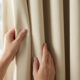 Essential Blackout Eyelet Curtains - Cream image 3