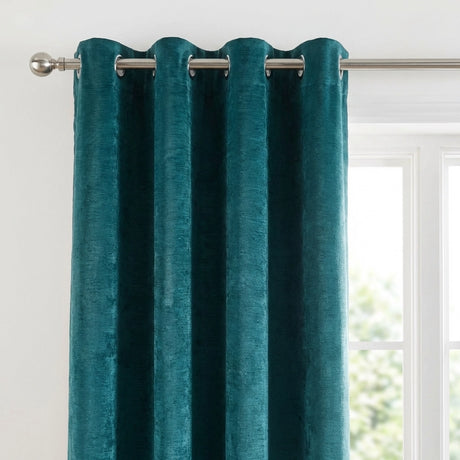 Strata Thermal Dim Out Woven Eyelet Curtains Pair 15