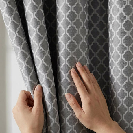 Cotswold Jacquard Eyelet Ring Top Curtains 12