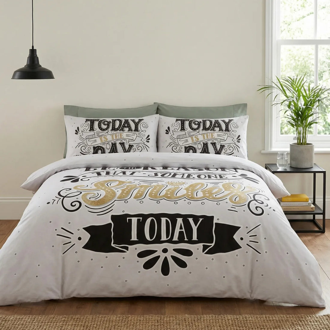 Todays The Day Polycotton Duvet Cover Set - Multicolour