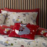 Fusion Foraging Fox Christmas Filled Cushion 2