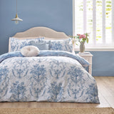 Catherine Lansfield Antoinette Damask Reversible Duvet Cover Set with Pillowcase