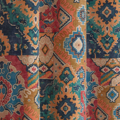 Chalet Patchwork Eyelet Curtains by Sundour 3