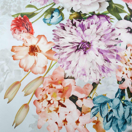 Amaranth Floral Cotton Sateen Duvet Cover Set