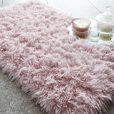 Catherine Lansfield Cuddly Soft Bath Mat 50cm x 80cm - Cuddly Blush Bath Mat Blush