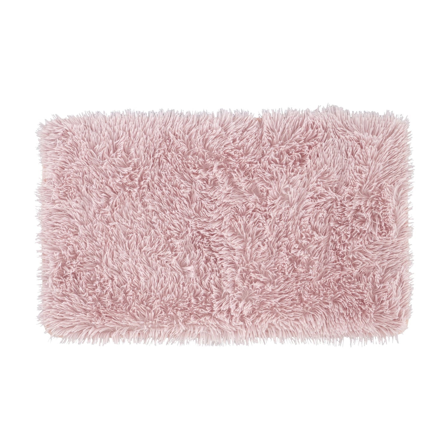 Catherine Lansfield Cuddly Soft Bath Mat 50cm x 80cm - Cuddly Blush Bath Mat Blush
