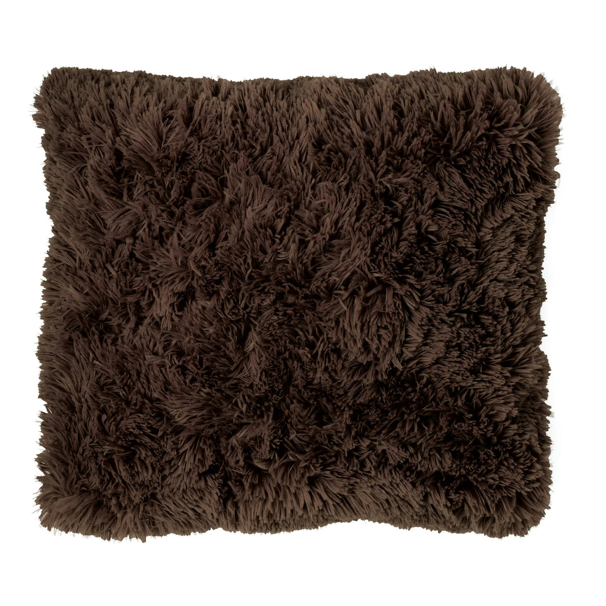Catherine Lansfield Cuddly Soft Filled Cushion 45cm x 45cm (18" x 18") - Charcoal - Cuddly Chocolate Cushion
