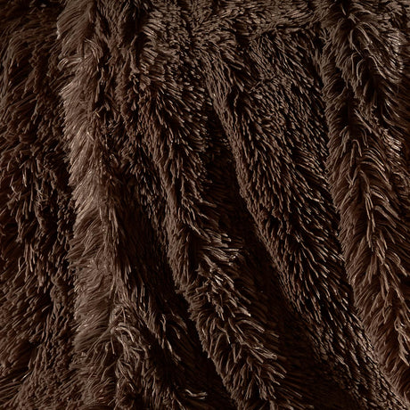 Catherine Lansfield Cuddly Reversible Throw – Cream – 150cm x 200cm / 245cm x 280cm - Cuddly Chocolate Throw