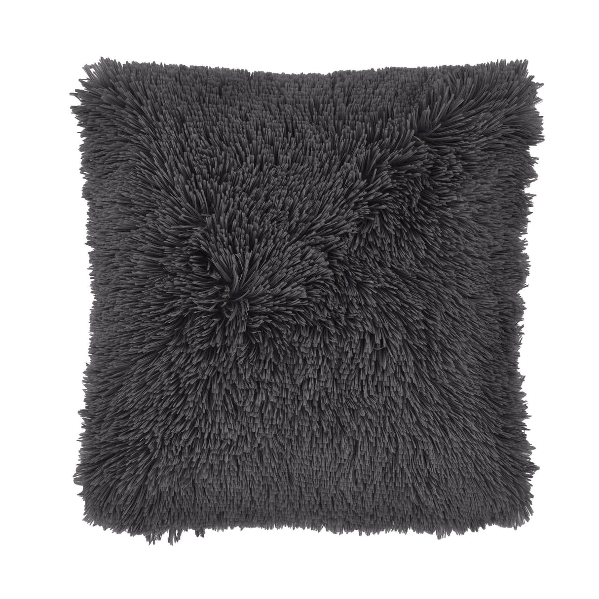 Catherine Lansfield Cuddly Soft Filled Cushion 45cm x 45cm (18" x 18") - Charcoal - Cuddly Cushion Charcoal