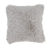 Catherine Lansfield Cuddly Heart Soft Filled Cushion - Silver - Cuddly Cushion Silver