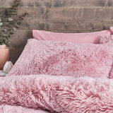 Catherine Lansfield Cuddly Duvet Cover Set - Cuddly Duvet Set Blush