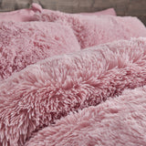 Catherine Lansfield Cuddly Duvet Cover Set - Cuddly Duvet Set Blush