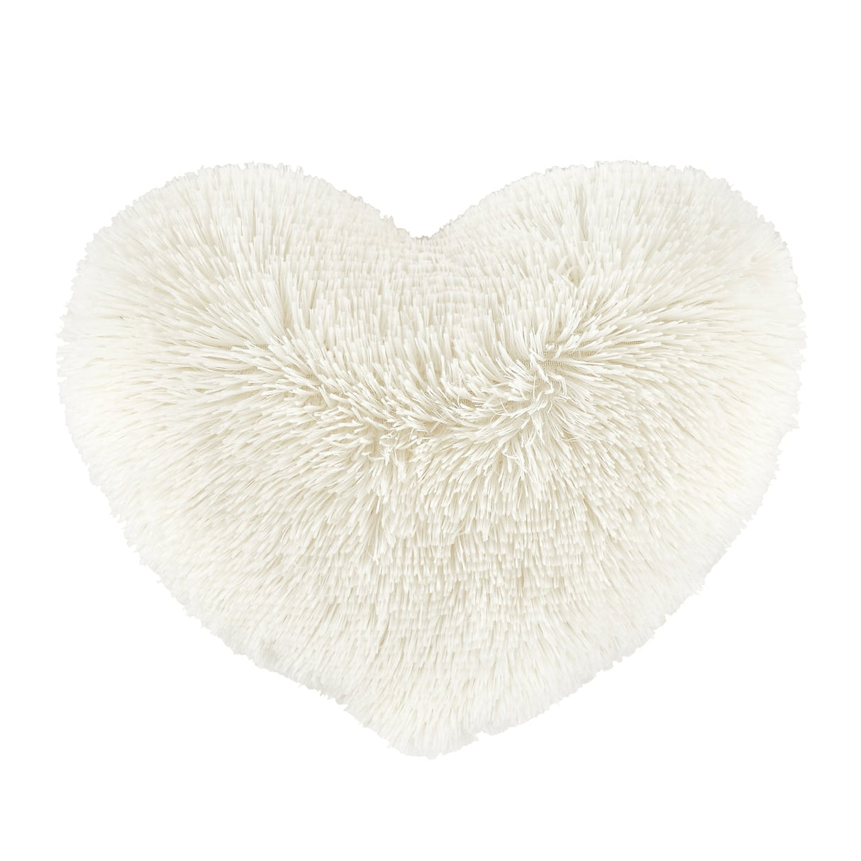 Catherine Lansfield Cuddly Soft Filled Cushion 45cm x 45cm (18" x 18") - Cream - Cuddly Hearts Cream