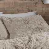 Catherine Lansfield Cuddly Soft and Cosy Duvet Cover Set - Natural - Cuddly Natural Duvet Set