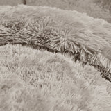 Catherine Lansfield Cuddly Soft and Cosy Duvet Cover Set - Natural - Cuddly Natural Duvet Set