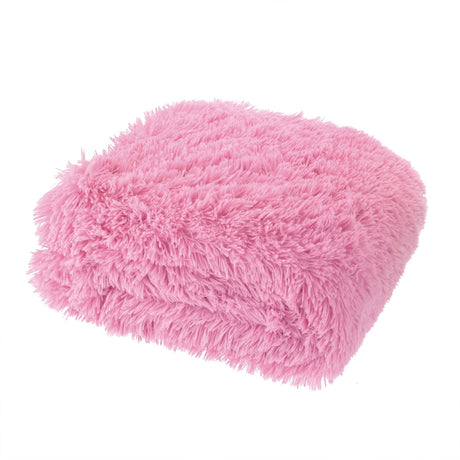 Catherine Lansfield Cuddly Reversible Throw – Blush – 150cm x 200cm / 245cm x 280cm - Cuddly Throw Candy