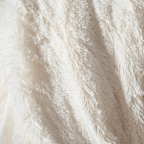 Catherine Lansfield Cuddly Reversible Throw – Cream – 150cm x 200cm / 245cm x 280cm - Cuddly Throw Cream