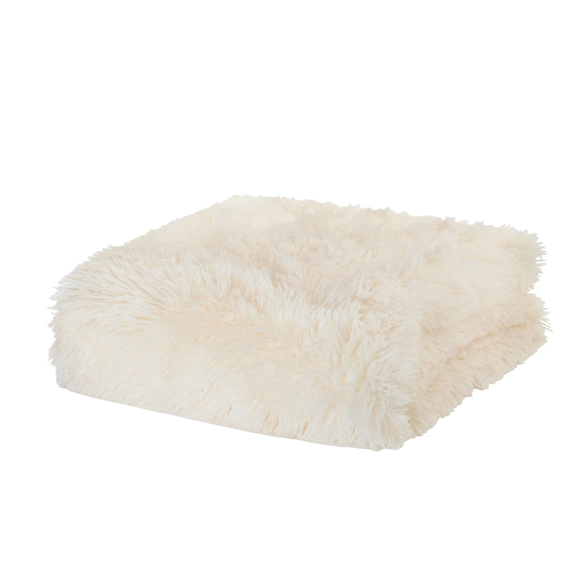 Catherine Lansfield Cuddly Reversible Throw – Cream – 150cm x 200cm / 245cm x 280cm - Cuddly Throw Cream