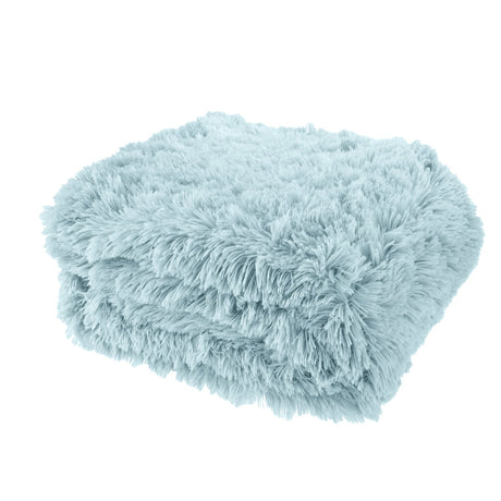 Catherine Lansfield Cuddly Reversible Throw – Duck Egg – 150cm x 200cm - Cuddly Throw Duck Egg
