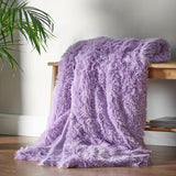Catherine Lansfield Cuddly Reversible Throw – Candy – 150cm x 200cm - Cuddly Throw Heather