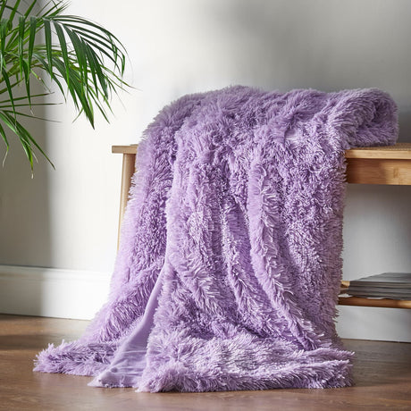 Catherine Lansfield Cuddly Reversible Throw – Charcoal – 150cm x 200cm - Cuddly Throw Heather