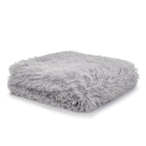 Catherine Lansfield Cuddly Reversible Throw – Silver – 150cm x 200cm / 245cm x 280cm - Cuddly Throw Silver