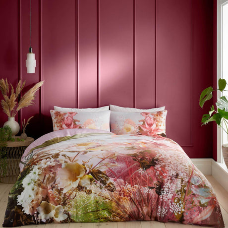 Florence Floral Cotton Sateen Duvet Cover Set