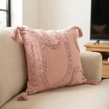 Cabana Tufted Cushion Cover 43cm x 43cm - Blush