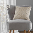 Catherine Lansfield Cosy Diamond Filled Cushion 43cm x 43cm - Natural