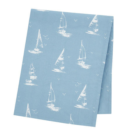 Catherine Lansfield Salcombe Boats Cotton Table Cloth