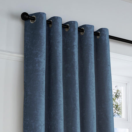 Textured Chenille Eyelet Curtains by Curtina