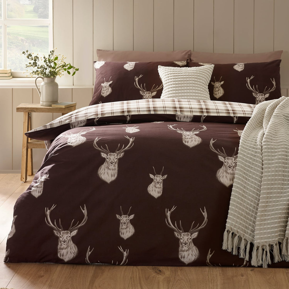 Catherine Lansfield Stag Duvet Cover Set