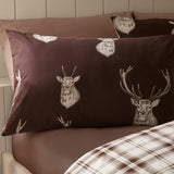 Catherine Lansfield Stag Duvet Cover Set - Stag Chocolate Duvet Set