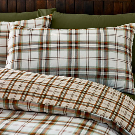 Catherine Lansfield Kelso Check Tartan Duvet Cover Set - Plum image 9