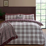 Catherine Lansfield Kelso Check Tartan Duvet Cover Set - Burnt Orange image 5