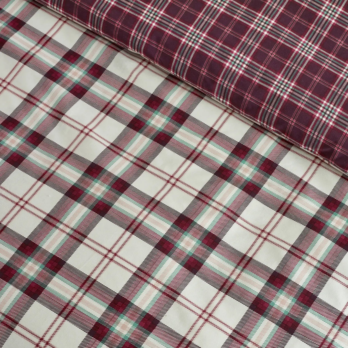 Catherine Lansfield Kelso Check Tartan Duvet Cover Set - Burnt Orange image 2