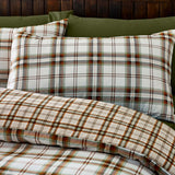 Catherine Lansfield Kelso Check Duvet Cover Set - Kelso Check Burnt Orange Duvet Set